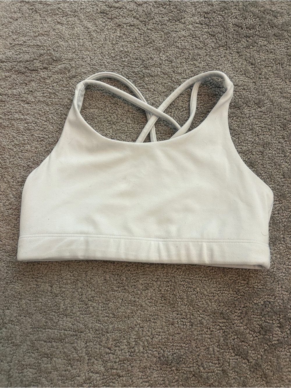 White Athleta girl bra size 8/10